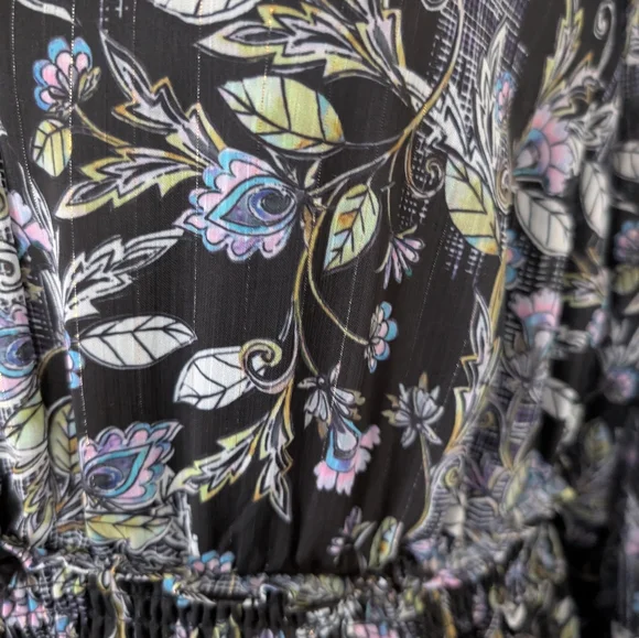 EUC Torrid Black and Gray Long Sleeve Dress - Picture 5 of 6